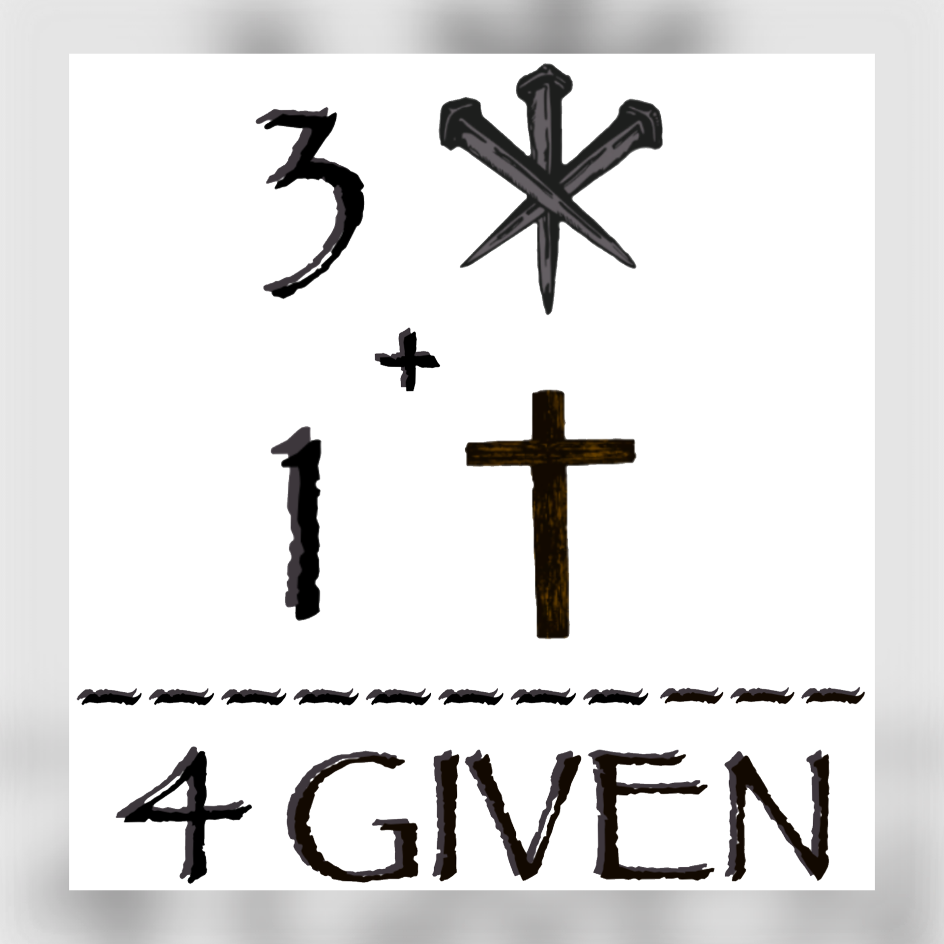 Adult T-Shirt — 3 Nails + 1 Cross