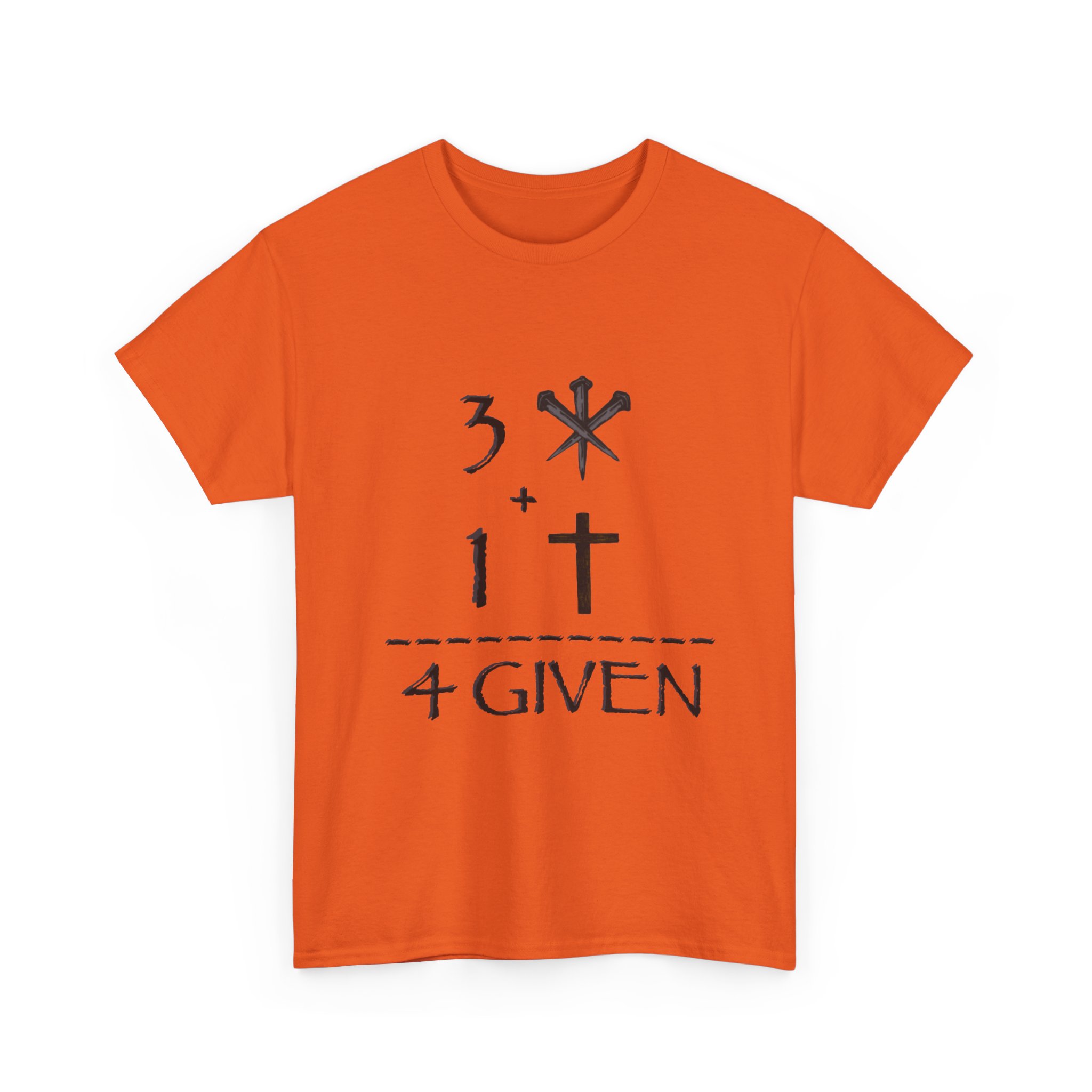 Adult T-Shirt — 3 Nails + 1 Cross