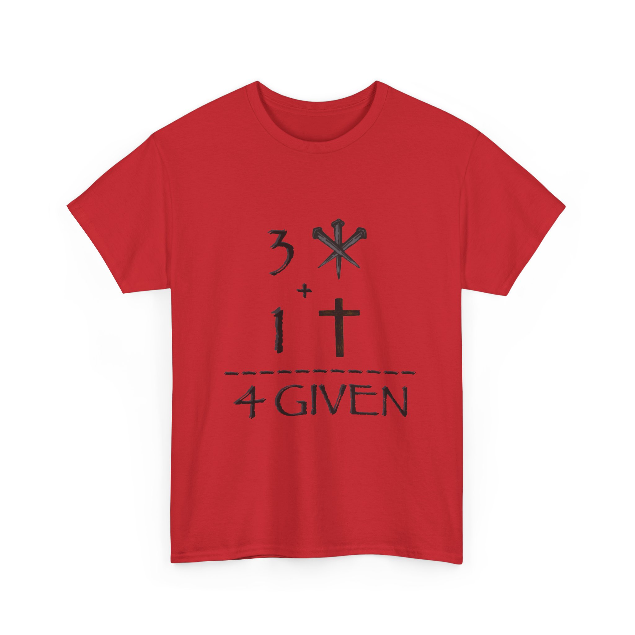 Adult T-Shirt — 3 Nails + 1 Cross