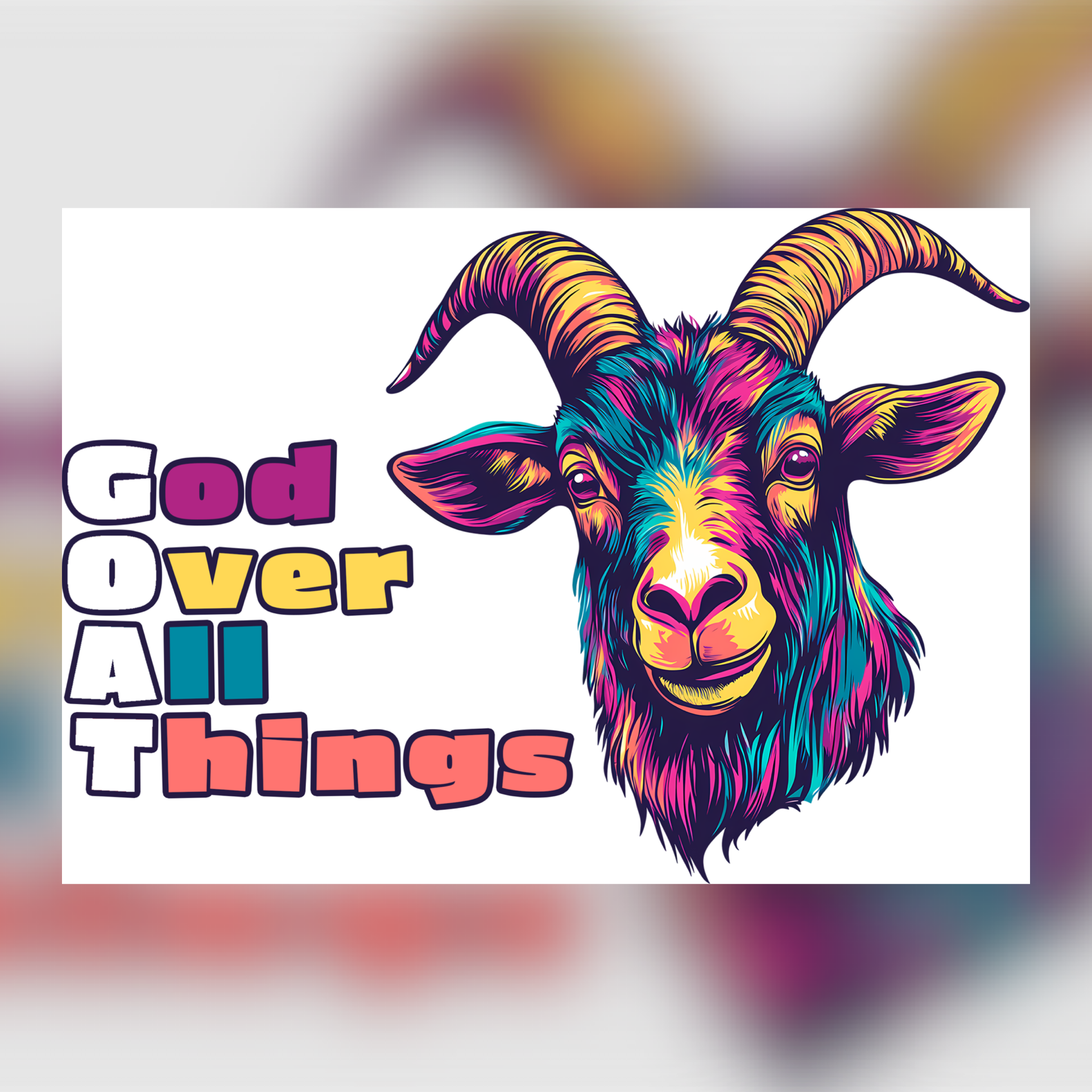 Adult T-Shirt — GOAT God Over All Things