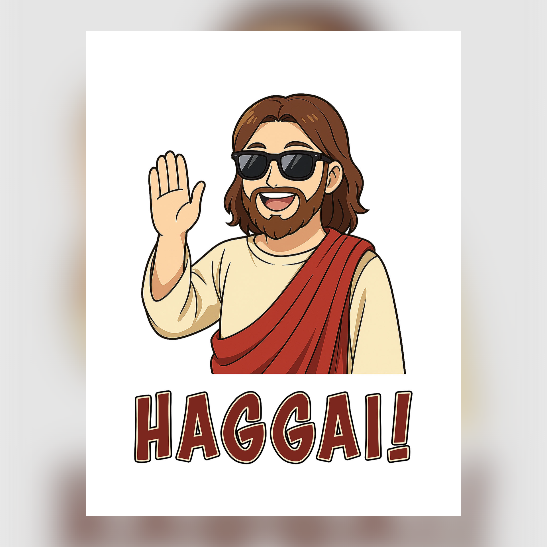 Adult T-Shirt — Haggai Hey Guy