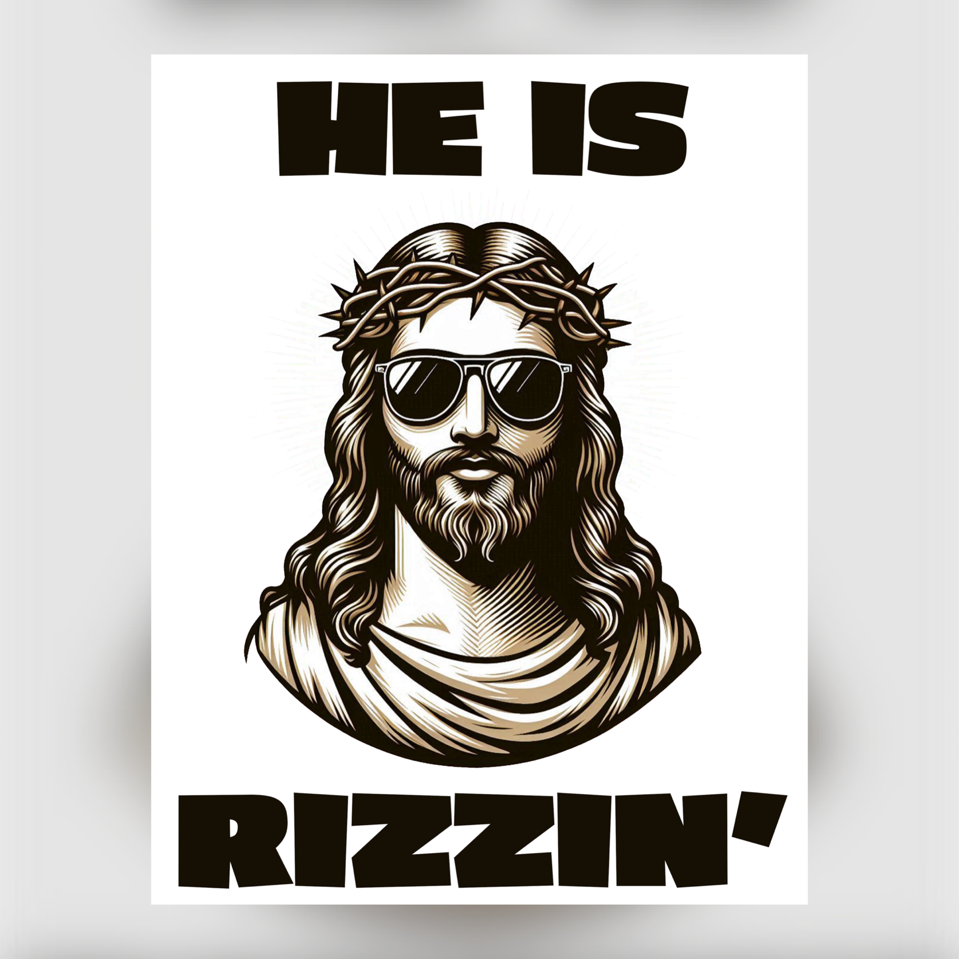 Adult T-Shirt — He is Rizzin