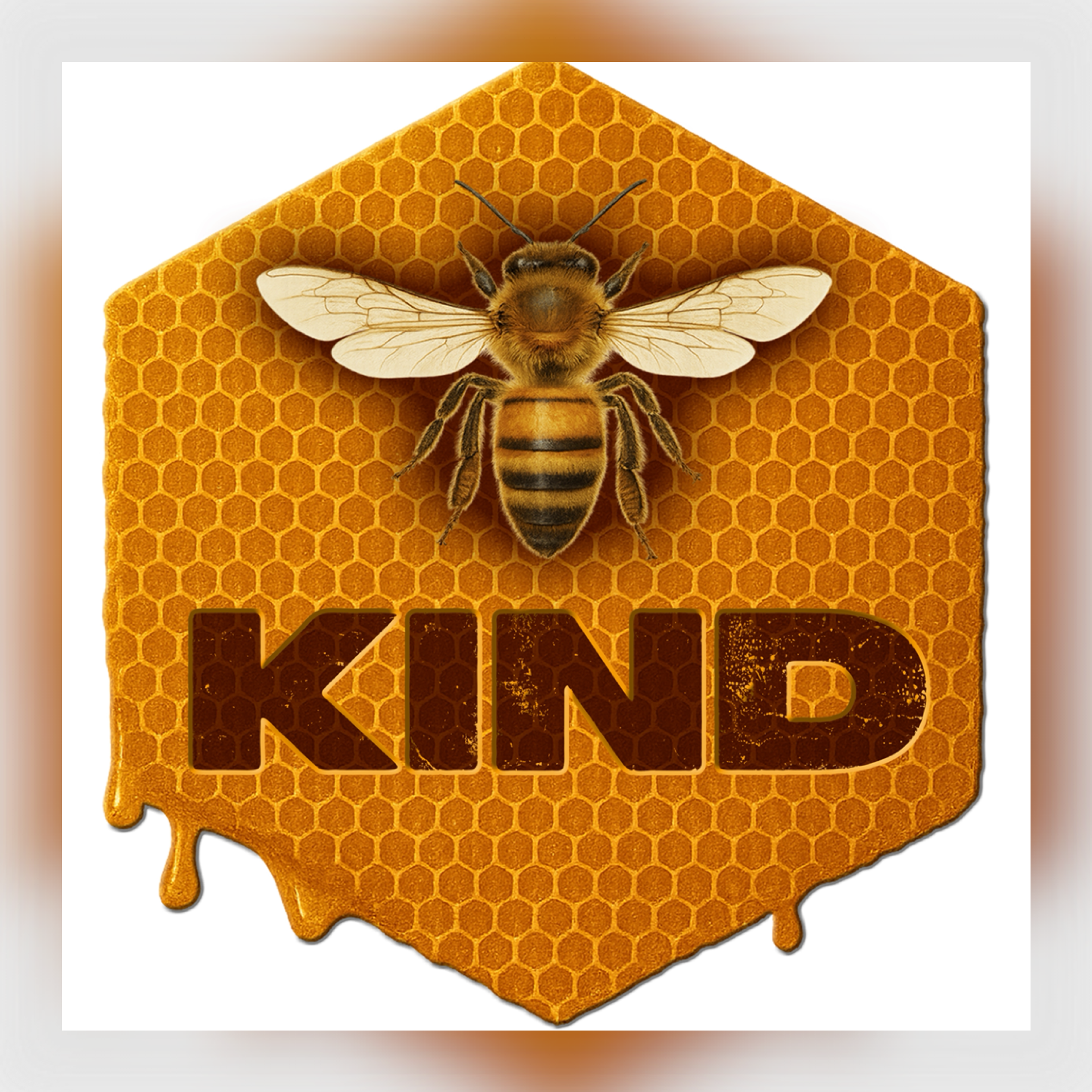 Adult T-Shirt — Bee Kind (Honeycomb)